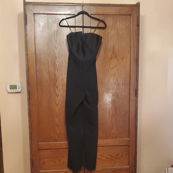 JAY GODFREY SIZE 6 Elegant Black Strapless Jumpsuit - Picture 1 of 9